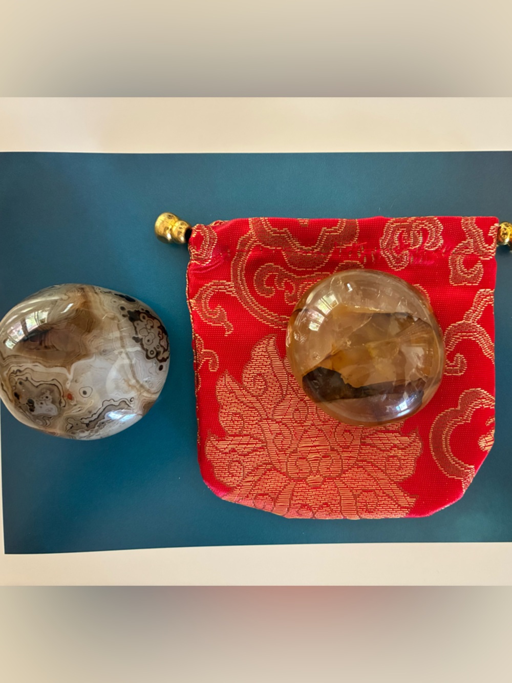 🔮 2 Piece Healing Crystal Gift Box - Sardonyx & Golden Healer (rare crystals)⚡️